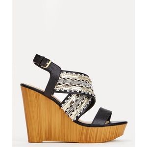 JustFab Beaded Wedges